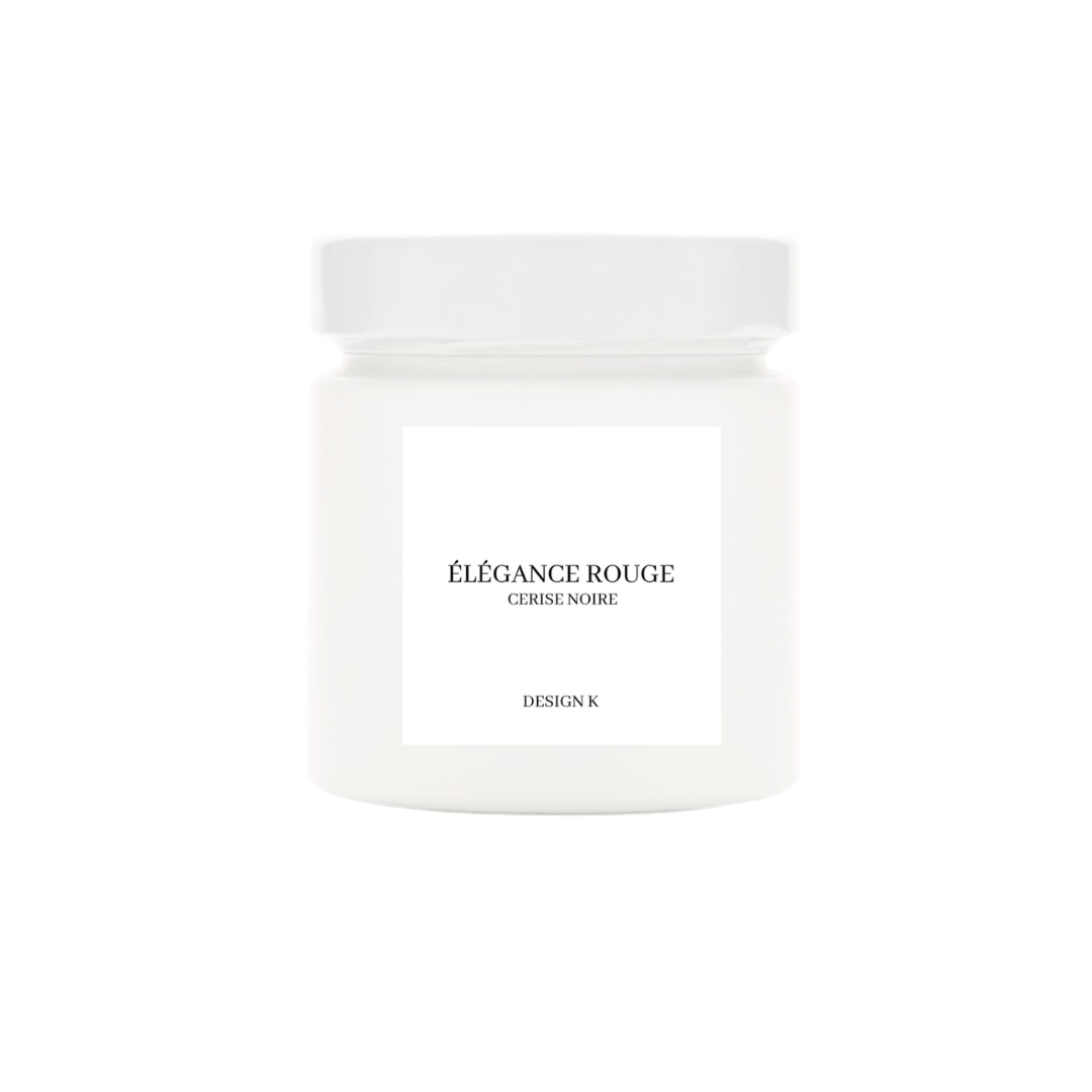 Bougie parfumée Élégance rouge - Cerise noire
